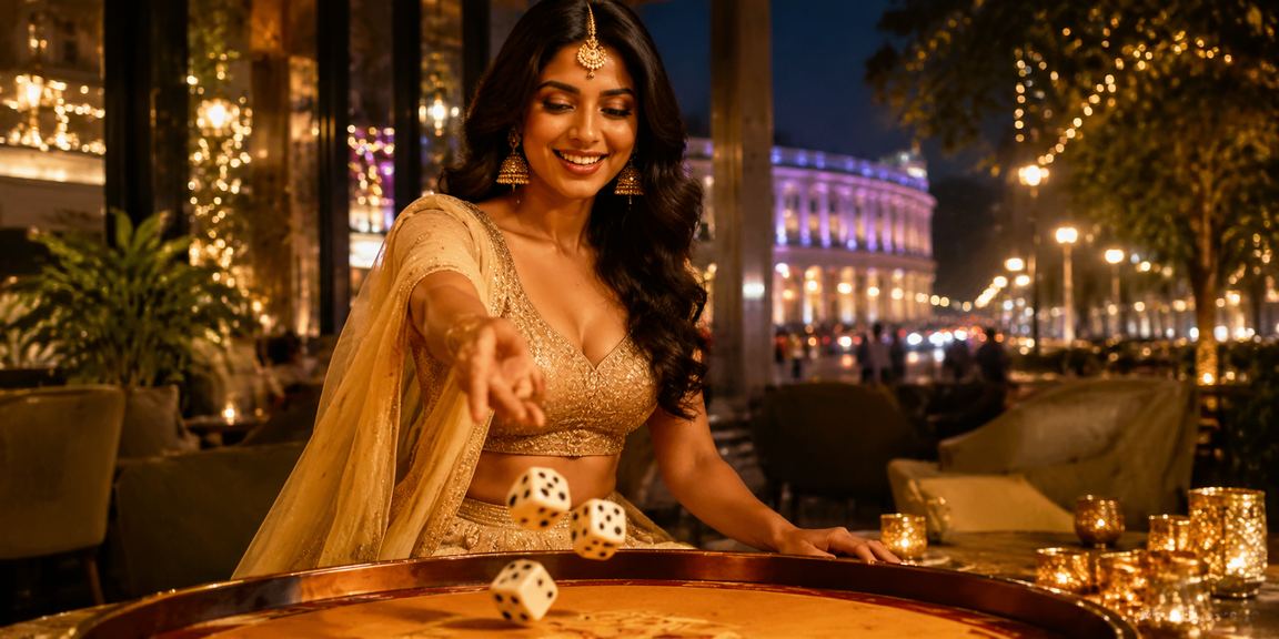 Live casino dealer interacting with players